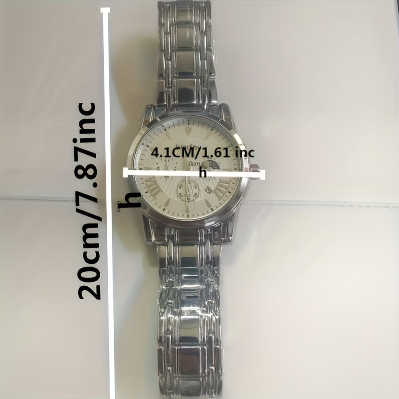 New Fashion Creative Women's Round Dial Quartz Watch with Accents - Exquisite Mirror Surface - Trendy and Elegant Unisex Style for Mother's Day, Women's Day, Valentine's Gift