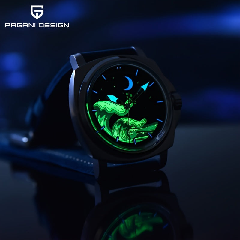 PAGANI DEISGN Men's Sapphire Glass Automatic Watch