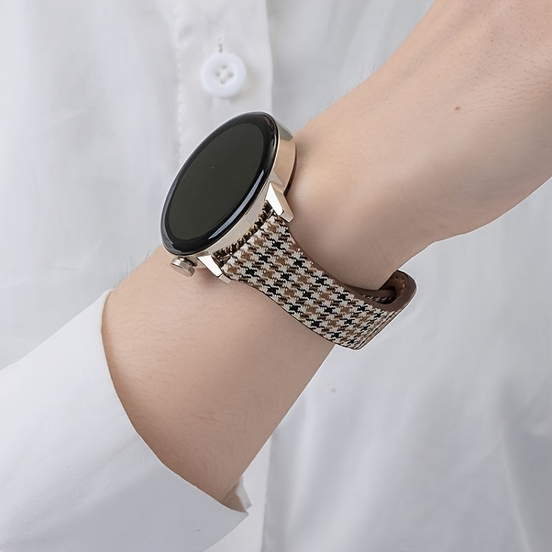 Watch Strap, Women'S Quick Replacement Watch Strap, 20mm Replacement Strap, Soft Wristband Made of Cowhide and Material, Ideal Gift for Festivals, Fashionable Casual Comfort