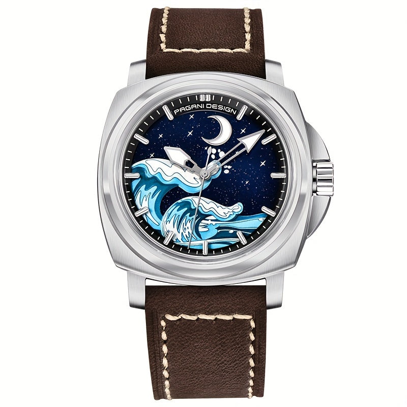 PAGANI DEISGN Men's Sapphire Glass Automatic Watch