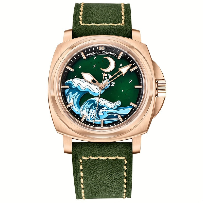 PAGANI DEISGN Men's Sapphire Glass Automatic Watch