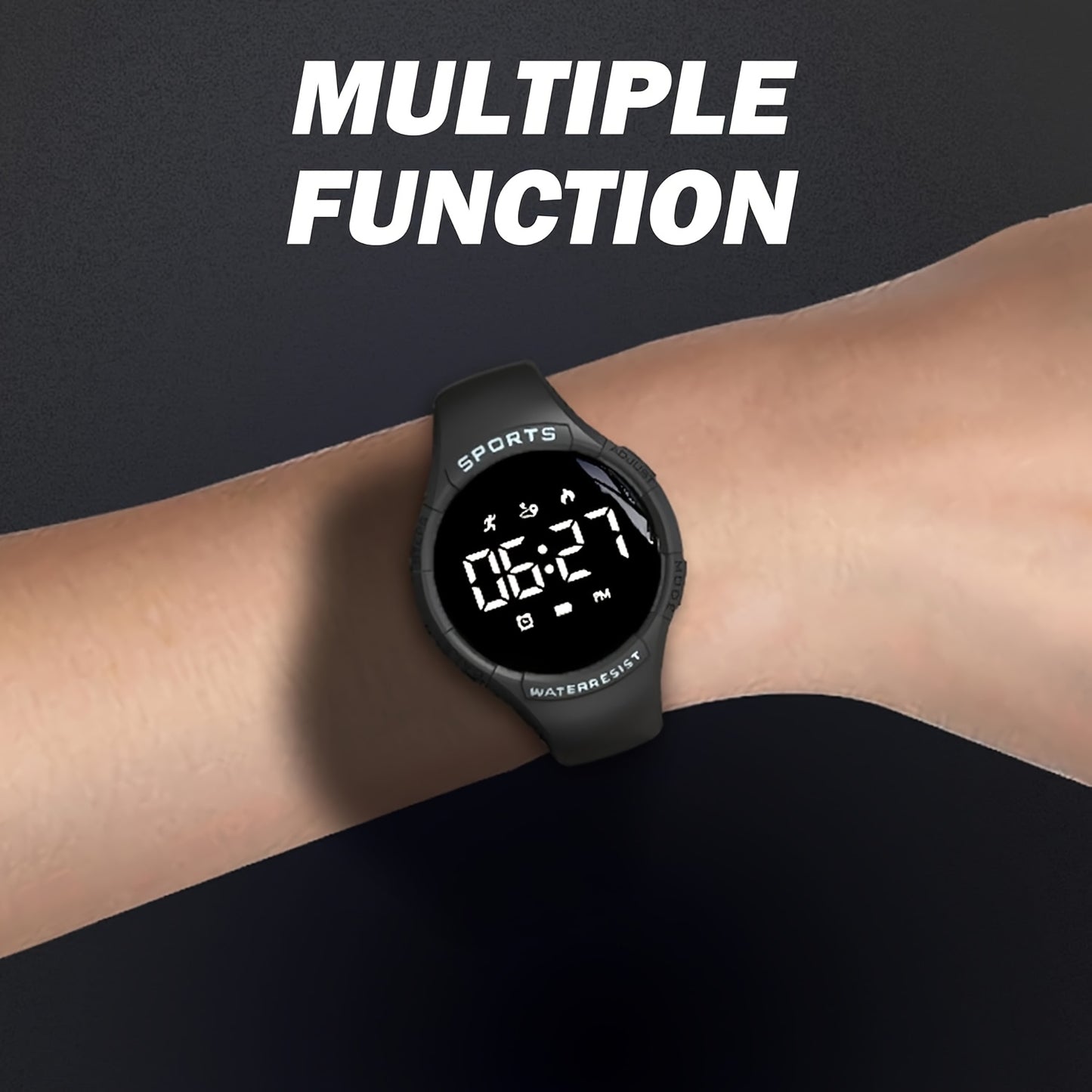Fitness Tracker Watch - Men, Women And Youth, Pedometer, High Quality, Sports Activity Tracker, Soft Silicone Bracelet Time Date Card Daily Calorie