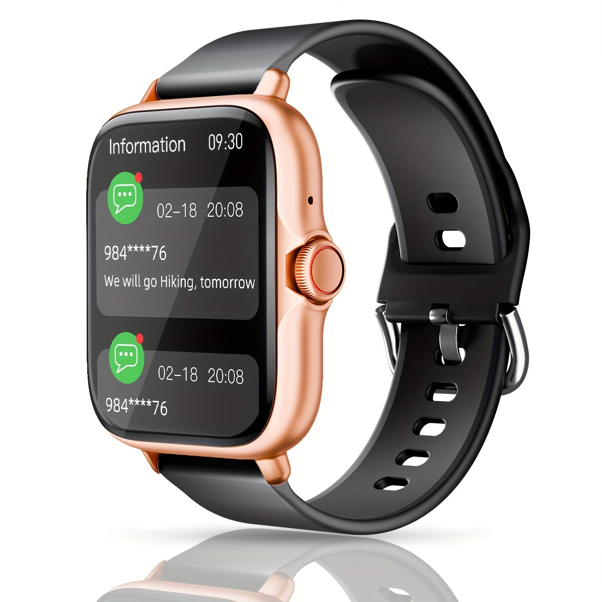 Sports Smart Watch, 1.83'' Full Touch Screen Display with Message, Answer Make Call Smartwatch, Sleep Monitoring, Sports Pedometer, Information Alerts, for iPhone Android Phones, Smartbands Fitness Watch for Women Men Friend Gift, Birthday Gift