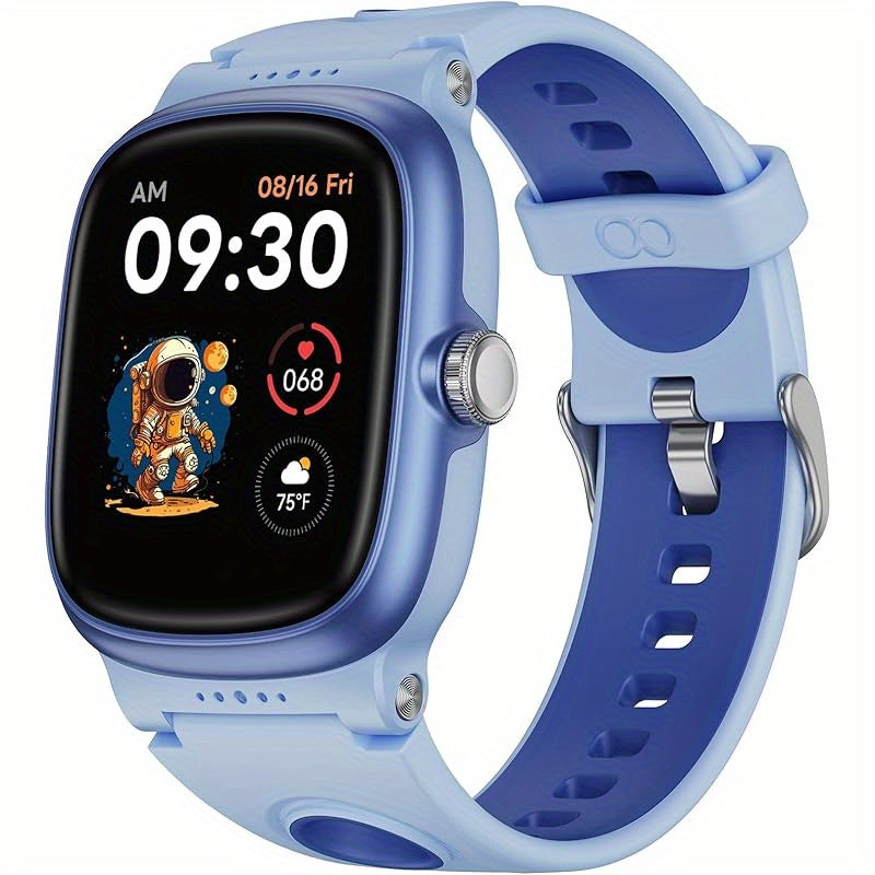 Blue Smart Watch for Youngsters with Sleep Monitor, Step & Calorie Tracker, Wireless Games\u002FAlarm - Fitness Watch for Boys & Girls Ages 4-16, Perfect Birthday Gift, Smart Watch for Girls