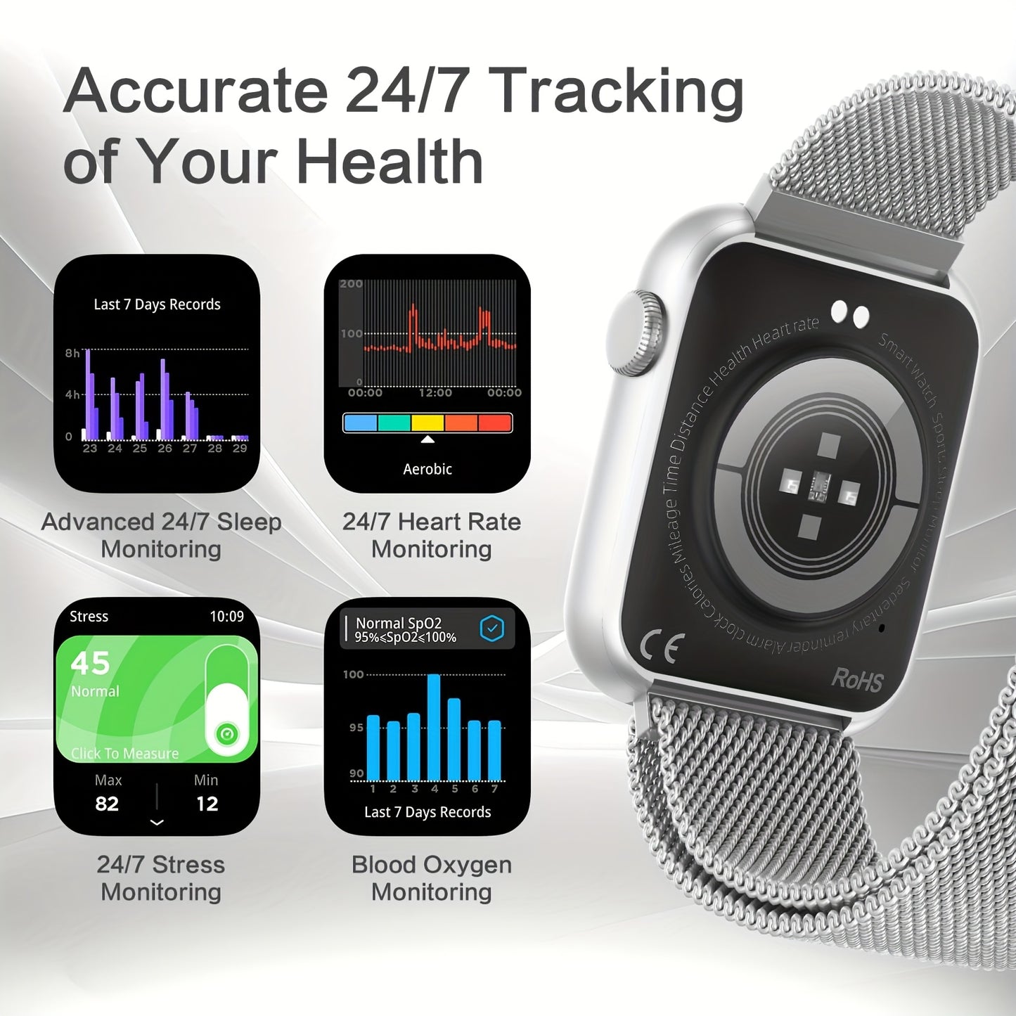 EarlySincere 2025 Smartwatch, 1.9" AMOLED Display, Supports Wireless Calls, with Da GPT AI/AI Dial, Compatible with Android iOS System, Unisex, Suitable for Outdoor Sports, Daily Wear, Holiday Gift