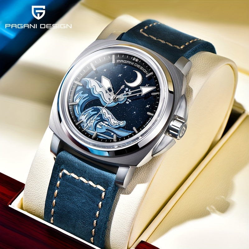PAGANI DEISGN Men's Sapphire Glass Automatic Watch