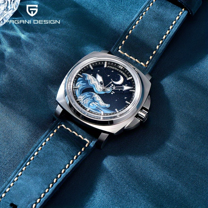 PAGANI DEISGN Men's Sapphire Glass Automatic Watch