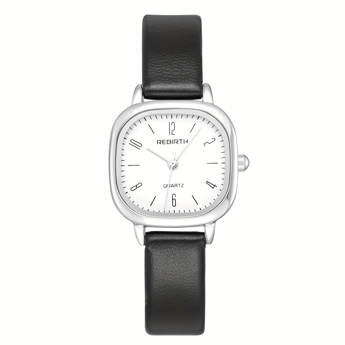 Elegant Women'S Quartz Watch with Faux Leather Strap - Bohemian Style, Square Case, Golden-Tone Accents, Perfect for Casual Attire, Casual Wear Watch | Bohemian Style Watch | Quartz Movement Watch