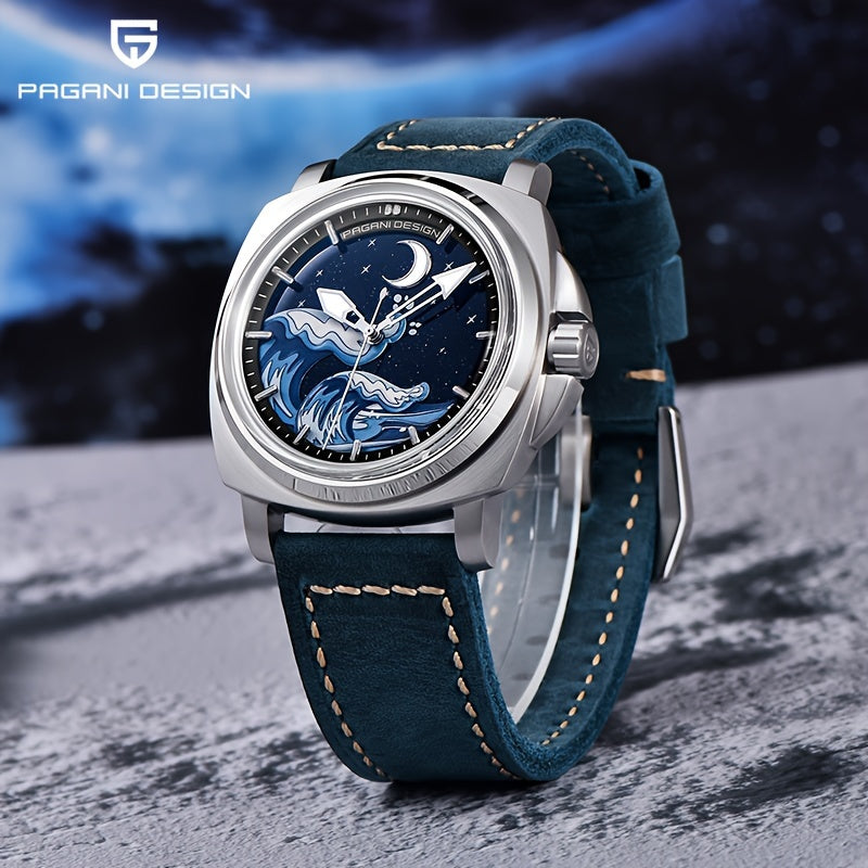 PAGANI DEISGN Men's Sapphire Glass Automatic Watch
