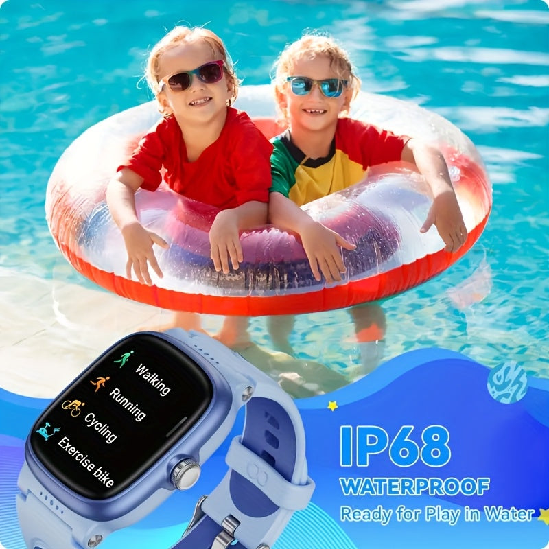 Blue Smart Watch for Youngsters with Sleep Monitor, Step & Calorie Tracker, Wireless Games\u002FAlarm - Fitness Watch for Boys & Girls Ages 4-16, Perfect Birthday Gift, Smart Watch for Girls