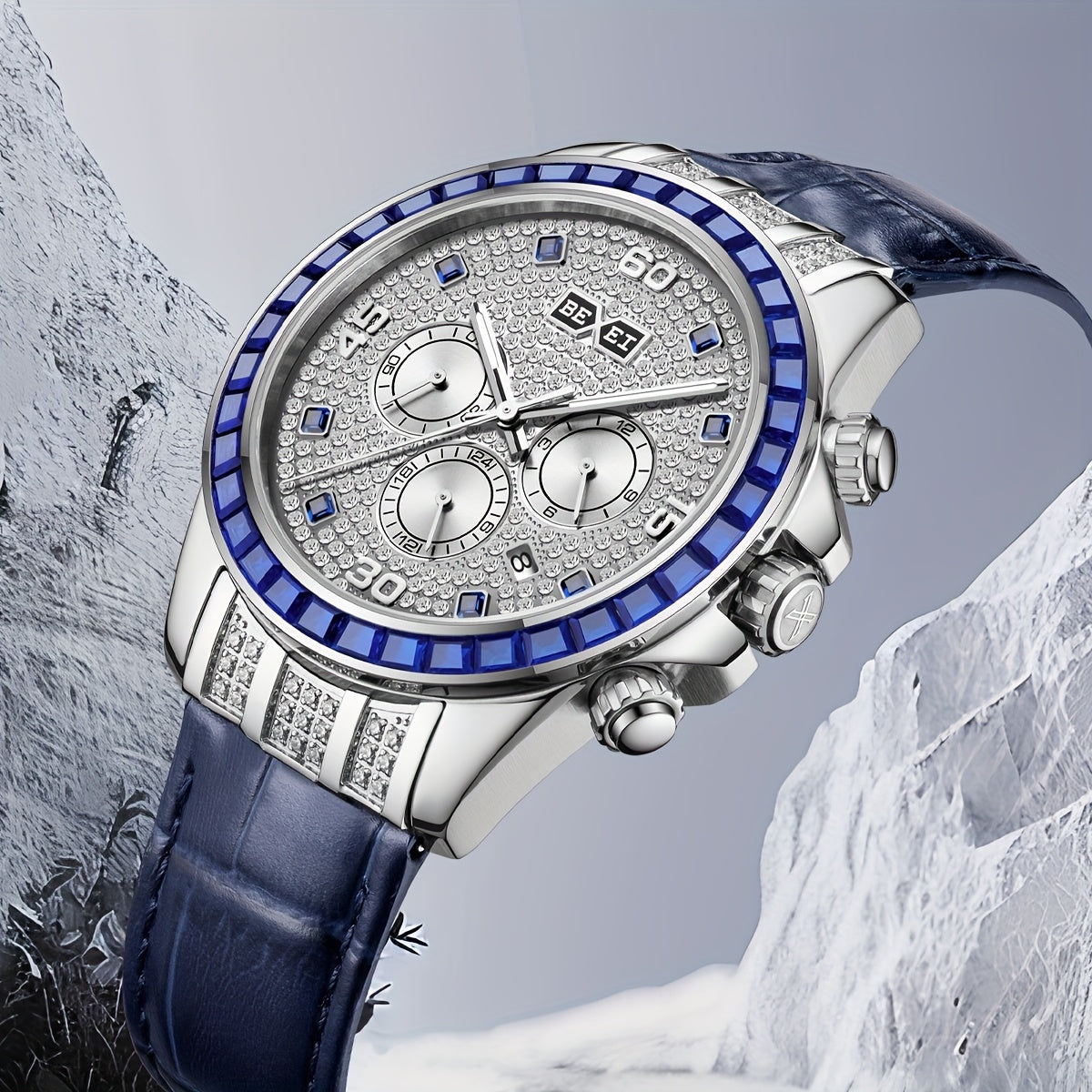 A minimalist yet stylish watch with luminous hands, embodying an encounter between modernity and the elegance of bygone times, tailored for gentlemen