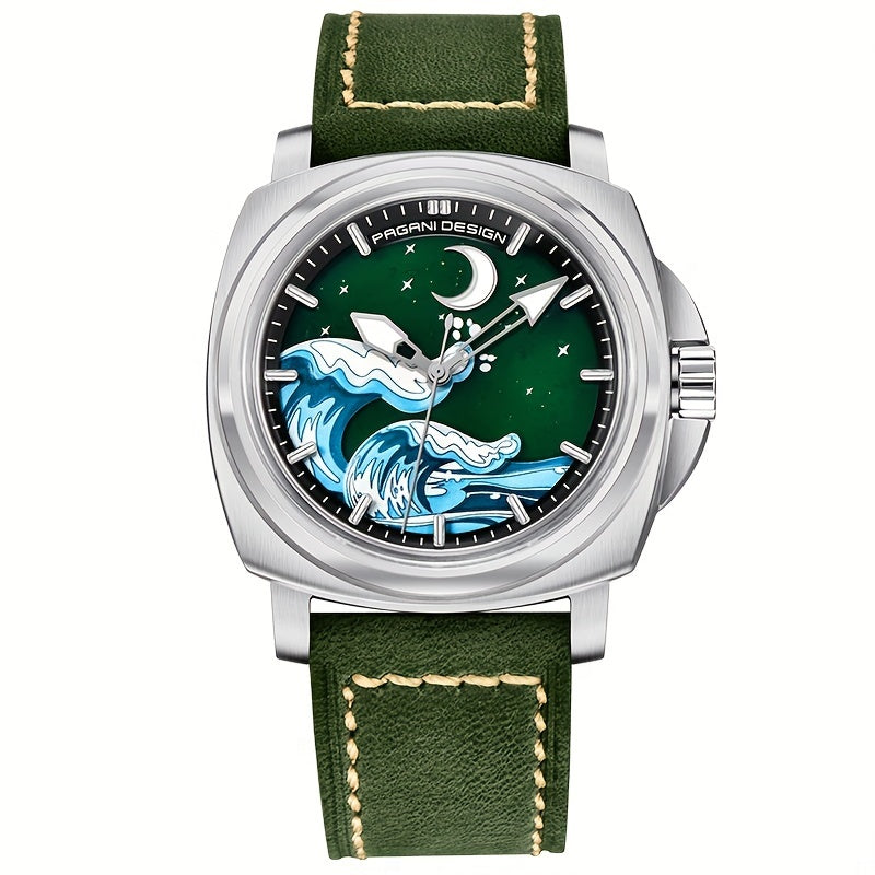 PAGANI DEISGN Men's Sapphire Glass Automatic Watch