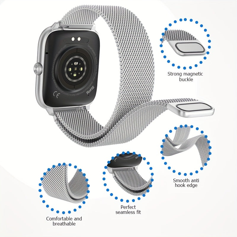 EarlySincere 2025 Smart Watch With 2.06 AMOLED HD Display, Wireless 5.0, Wireless Calling, 340mAh Battery, USB Charging, Fitness Tracker, Music Control, And More