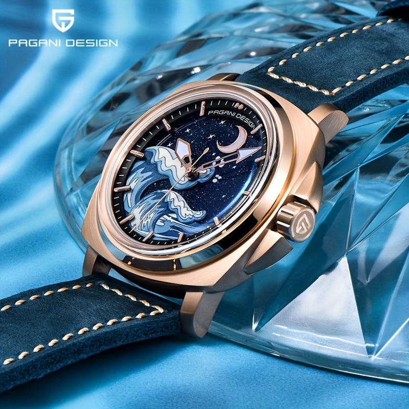 PAGANI DEISGN Men's Sapphire Glass Automatic Watch