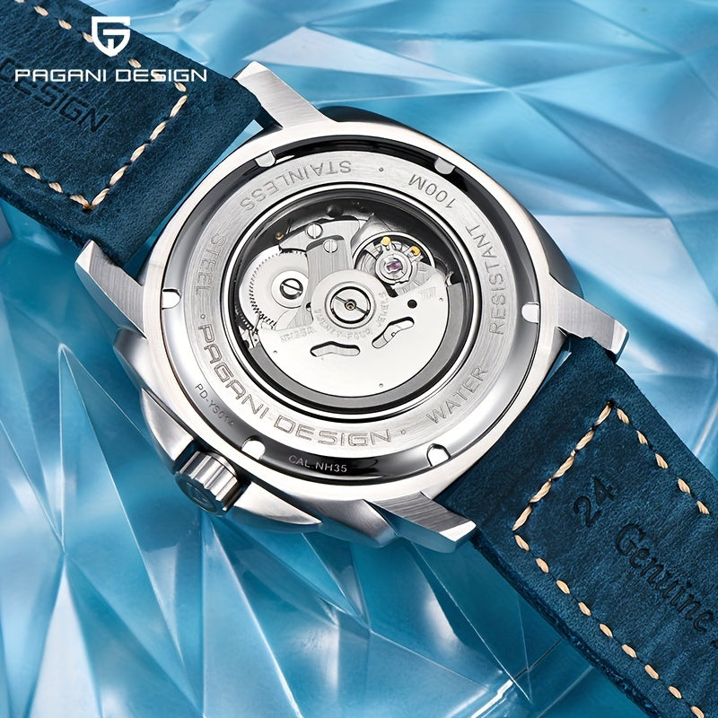 PAGANI DEISGN Men's Sapphire Glass Automatic Watch