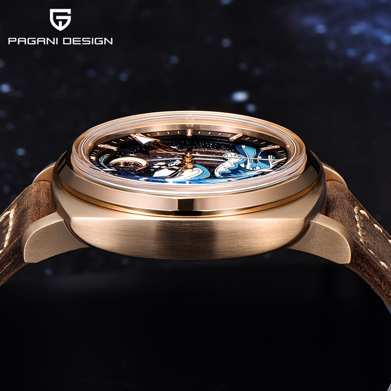 PAGANI DEISGN Men's Sapphire Glass Automatic Watch