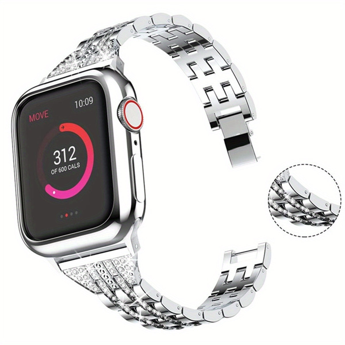 Straps Bracelet, Double Drain Rhinestone 38\u002F42mm Strap Band for Apple Watch Series 1-4 iWatch