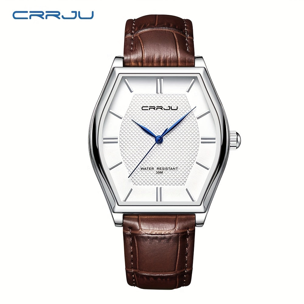 CRJJ Fashion Business Men's Watch Barrel-Shaped Japanese Movement