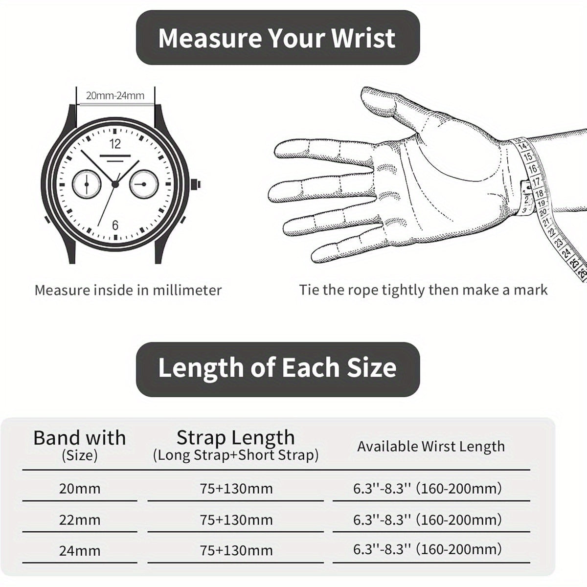 TStrap Leather Watch Band for Men Vintage Thickly Soft Watch Strap Smart Watch Bracelet Montre Replacement 20mm 22mm 24mm