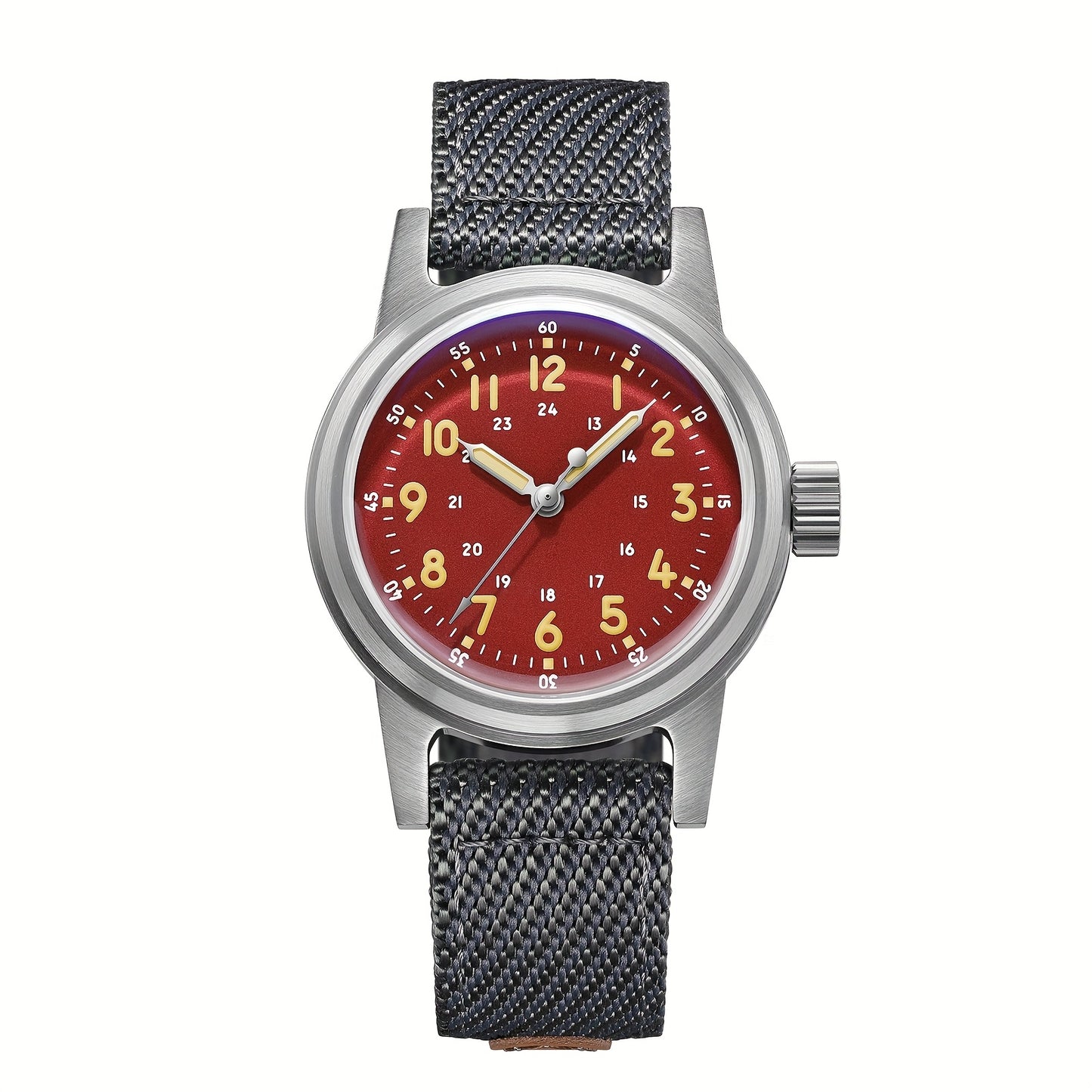 ADDIESDIVE Automatic mechanical Men's watch NH35A Movement 36mm Small and simple, with an outdoor sports style Red AD2076