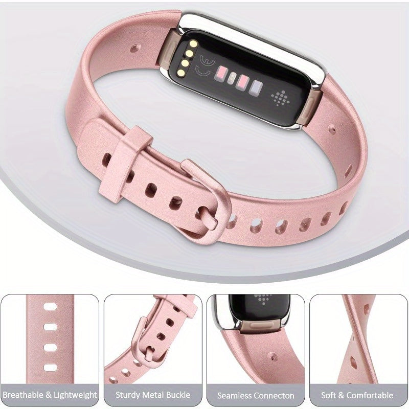 3 Pack ndor Fitbit Luxe nds Soft Silicone Wristnd Replacement Strap for Fitbit Luxe Luxe Special Edition Fitness Tracker Women Men
