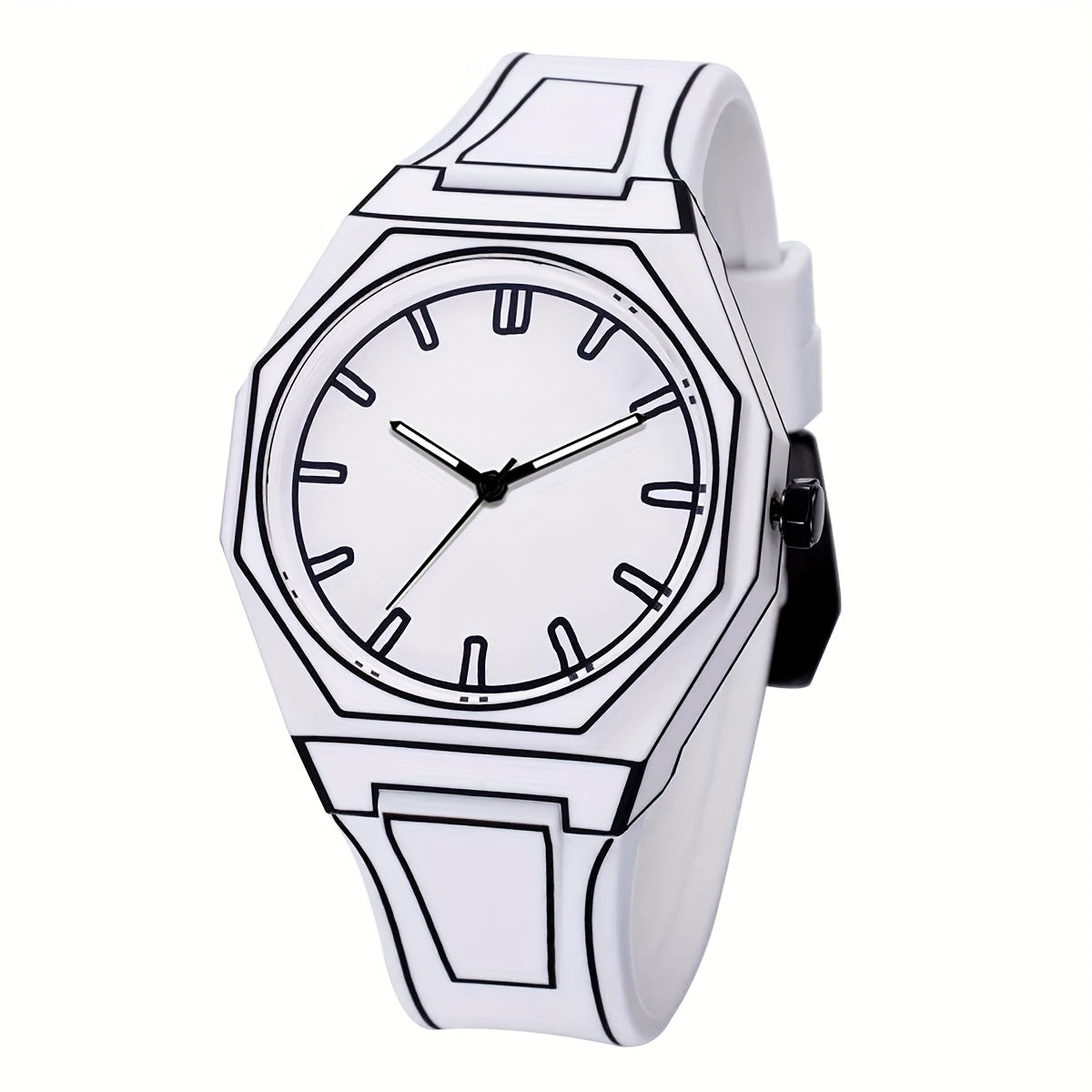 1pc Trendy Men's Watch - pointer display, unique line design, suitable for various occasions such as business\u002Fsports\u002Fleisure, ideal choice for men | Father's Day gift | Birthday gift