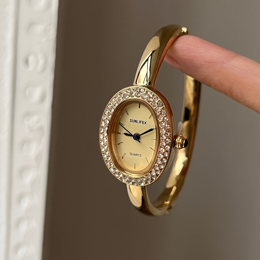 Fashionable And Elegant Roman Numeral Women'S Watch, a Classic Quartz Timepiece Suitable for Business, Casual Wear, Daily Office Use, Outdoor Activities, Travel, And As a Birthday Gift.