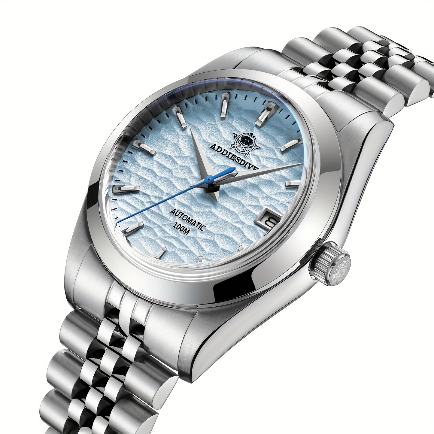 ADDIESDIVE Men's Fashion Mechanical Watch, 39mm Business, NH35A Mechanical Movement, Stainless Steel Strap, Suitable for Gifting Friends and Family