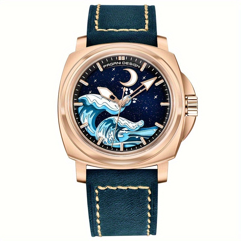 PAGANI DEISGN Men's Sapphire Glass Automatic Watch