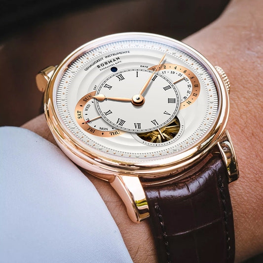 BORMAN New Luxury Wrist Watch Men Automatic Movement Week\u002F Date\u002F Skeleton Display Multifunction Mechanical Watches