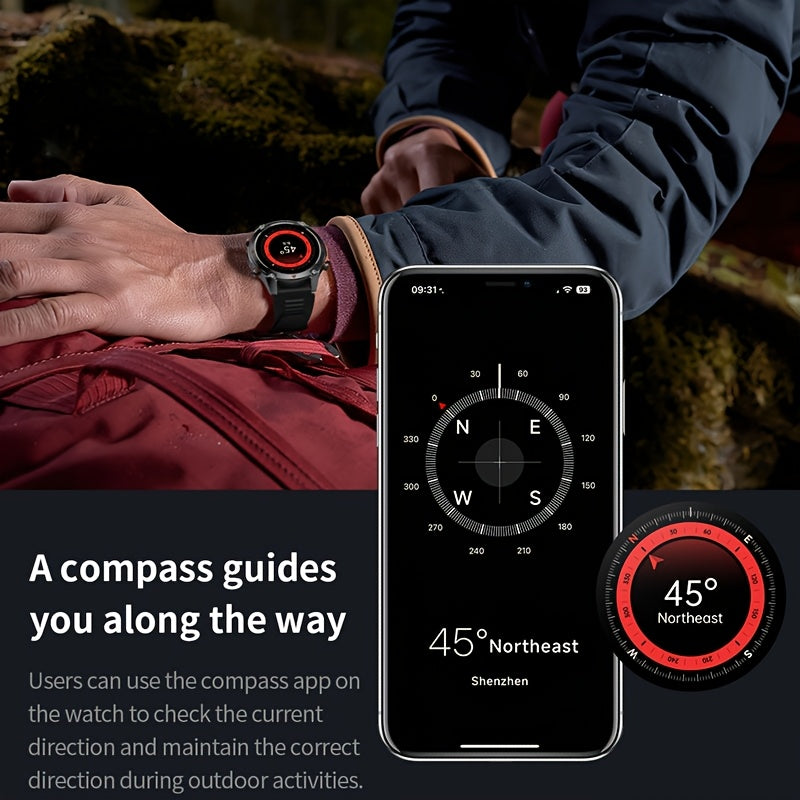 2025 Smartwatch with GPS, 5ATM High Quality, 100+ Sports Modes, 14, 3" HD Display, Wireless 5, 4, USB Rechargeable, Unisex Design for Men & Women