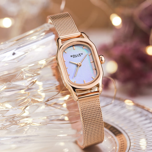 Ladies' Quartz Timepiece - Model 425, Elegant And Compact Design, Beautiful Square Dial, Perfect for Valentine'S Day Gifts, Quartz Mechanism, Great Option for Presenting