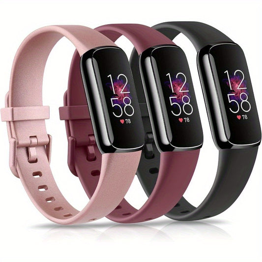 3 Pack ndor Fitbit Luxe nds Soft Silicone Wristnd Replacement Strap for Fitbit Luxe Luxe Special Edition Fitness Tracker Women Men