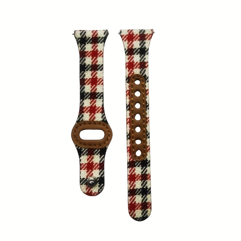 Watch Strap, Women'S Quick Replacement Watch Strap, 20mm Replacement Strap, Soft Wristband Made of Cowhide and Material, Ideal Gift for Festivals, Fashionable Casual Comfort