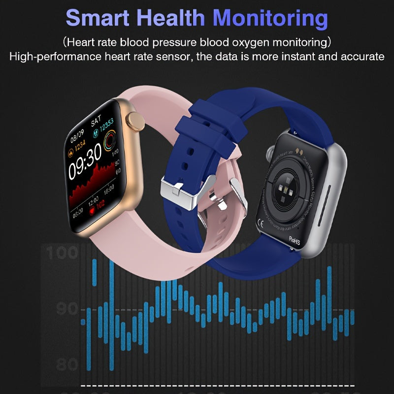 Men'S Smartwatch (Answer\u002FDial), 1.9'' HD Full Touch Screen Fitness Tracker with Sleep Monitor, Pedometer, Drink Reminder, Sedentary Reminder, Message Reminder, Men'S Sports Smartwatch for Android And Iphone, Gift for Your Family