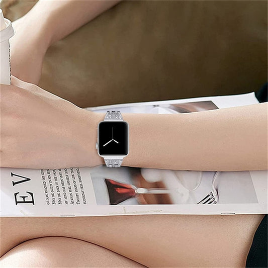 Straps Bracelet, Double Drain Rhinestone 38\u002F42mm Strap Band for Apple Watch Series 1-4 iWatch