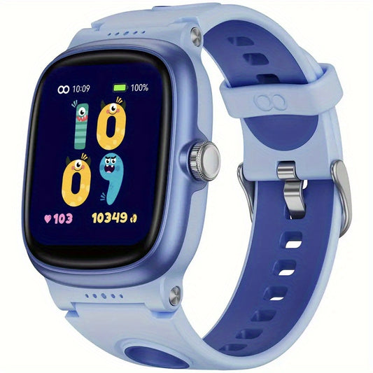 Blue Smart Watch for Youngsters with Sleep Monitor, Step & Calorie Tracker, Wireless Games\u002FAlarm - Fitness Watch for Boys & Girls Ages 4-16, Perfect Birthday Gift, Smart Watch for Girls