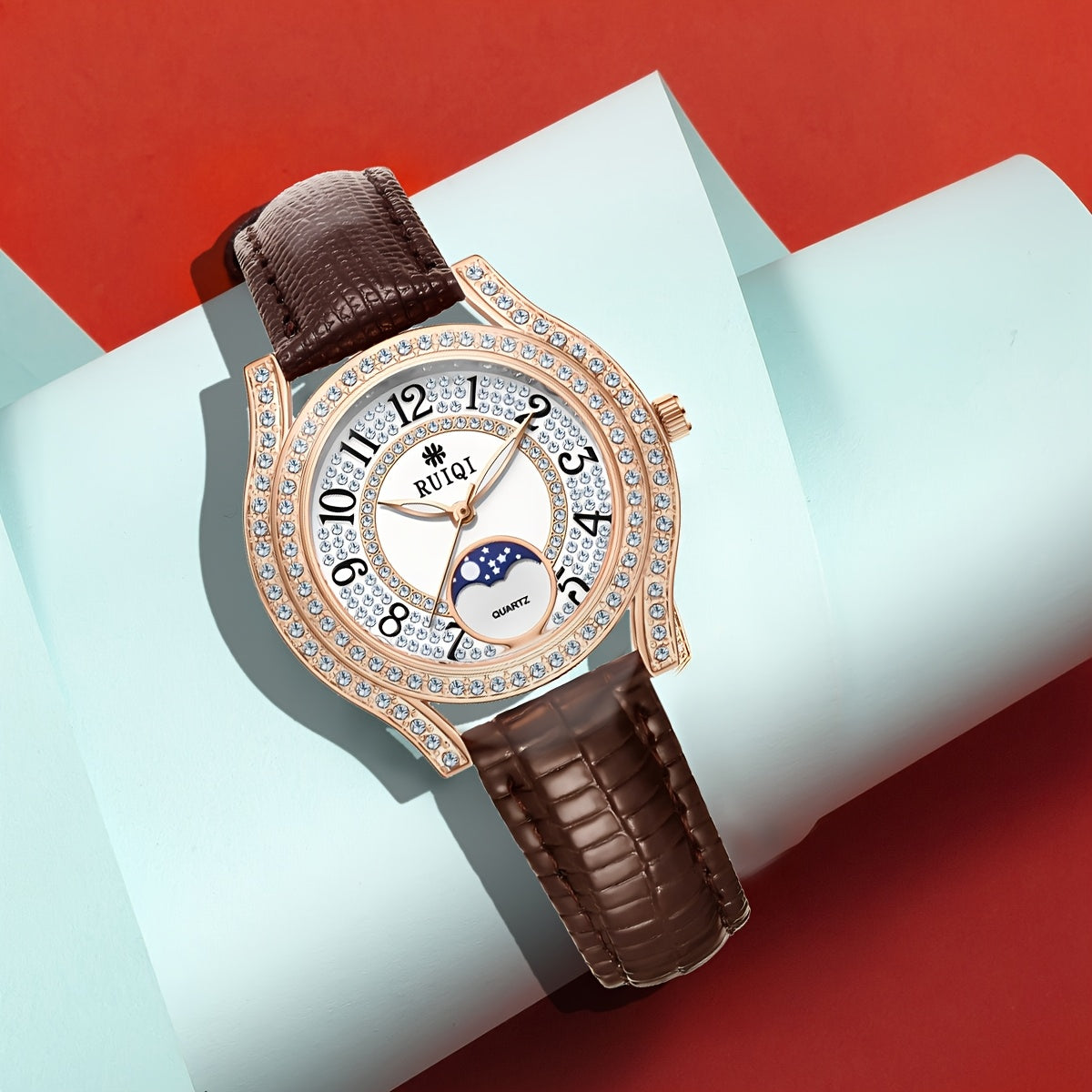Classic Fashion Design Women's Quartz Watch, European Style Ladies' Timepiece, Vintage Watch, Date Night Accessory