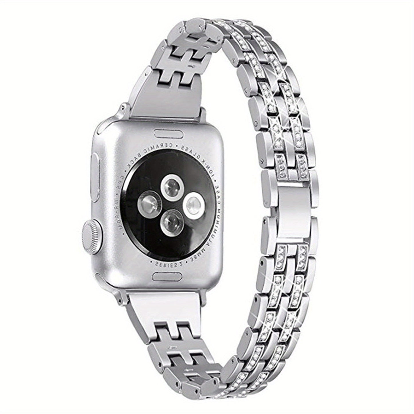 Straps Bracelet, Double Drain Rhinestone 38\u002F42mm Strap Band for Apple Watch Series 1-4 iWatch