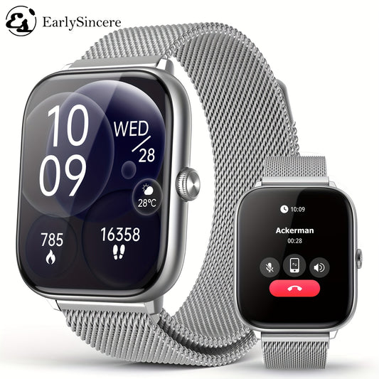 EarlySincere 2025 Smart Watch With 2.06 AMOLED HD Display, Wireless 5.0, Wireless Calling, 340mAh Battery, USB Charging, Fitness Tracker, Music Control, And More