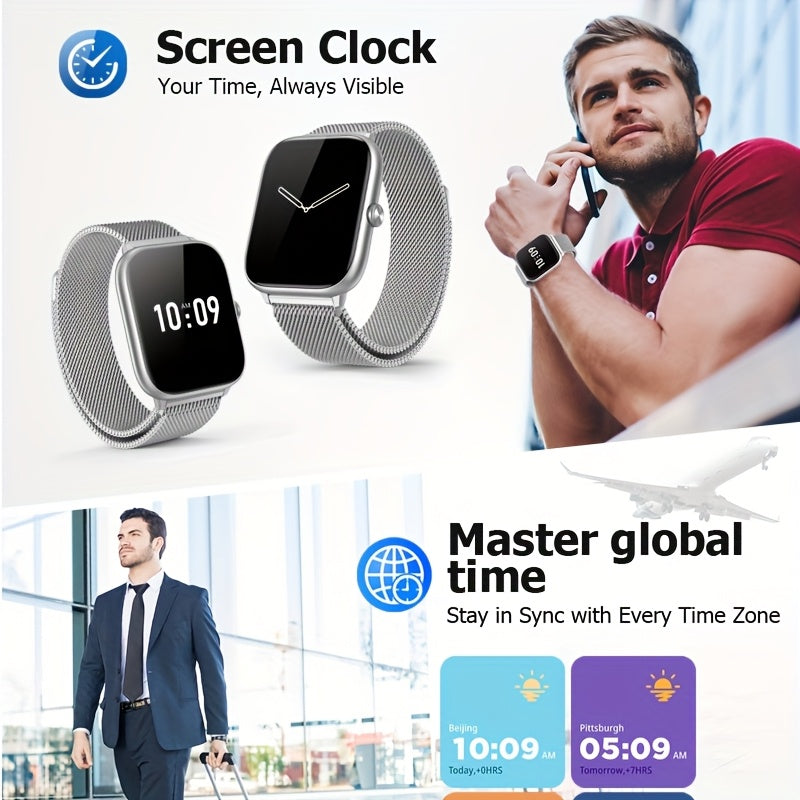 EarlySincere 2025 Smart Watch With 2.06 AMOLED HD Display, Wireless 5.0, Wireless Calling, 340mAh Battery, USB Charging, Fitness Tracker, Music Control, And More
