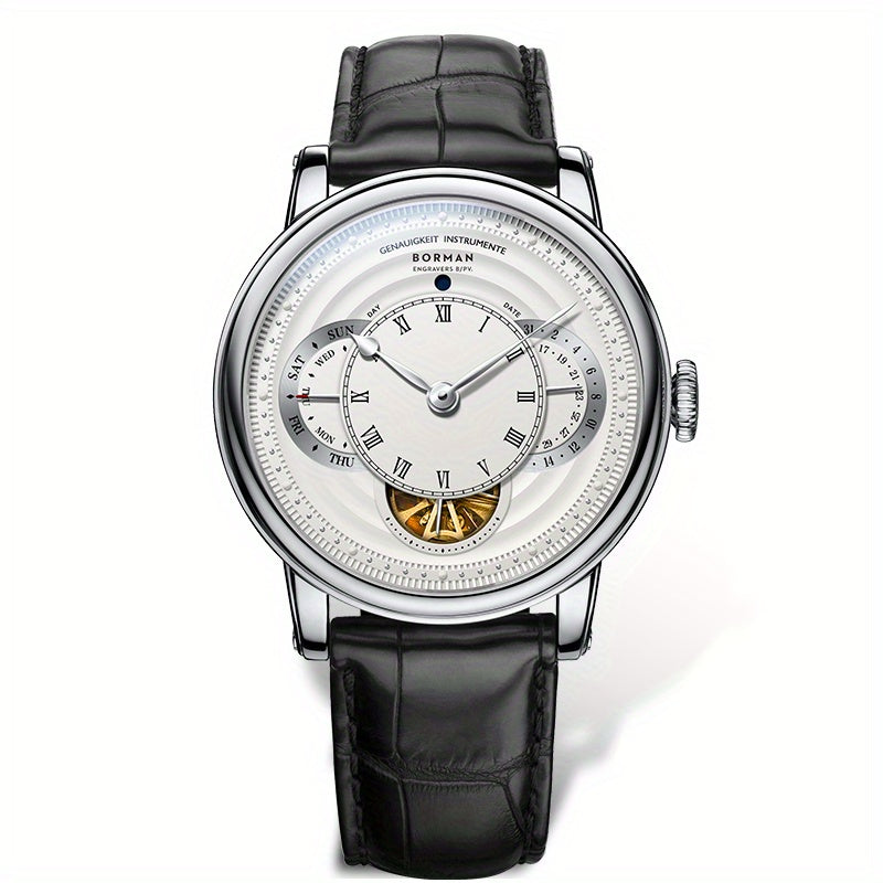 BORMAN New Luxury Wrist Watch Men Automatic Movement Week\u002F Date\u002F Skeleton Display Multifunction Mechanical Watches
