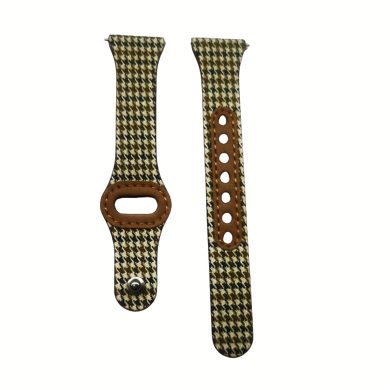 Watch Strap, Women'S Quick Replacement Watch Strap, 20mm Replacement Strap, Soft Wristband Made of Cowhide and Material, Ideal Gift for Festivals, Fashionable Casual Comfort