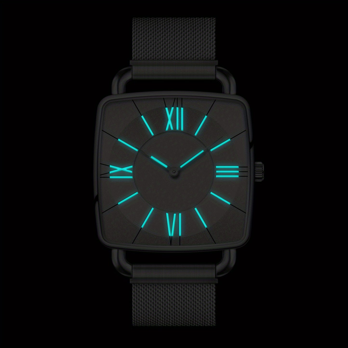 Women'S Quartz Watch with Luminous Dial - Minimalist Round Case, Metal Band, and Black Dial for Casual Wear, Casual Wear Watch | Minimalist Watch | Metallic Watch Band