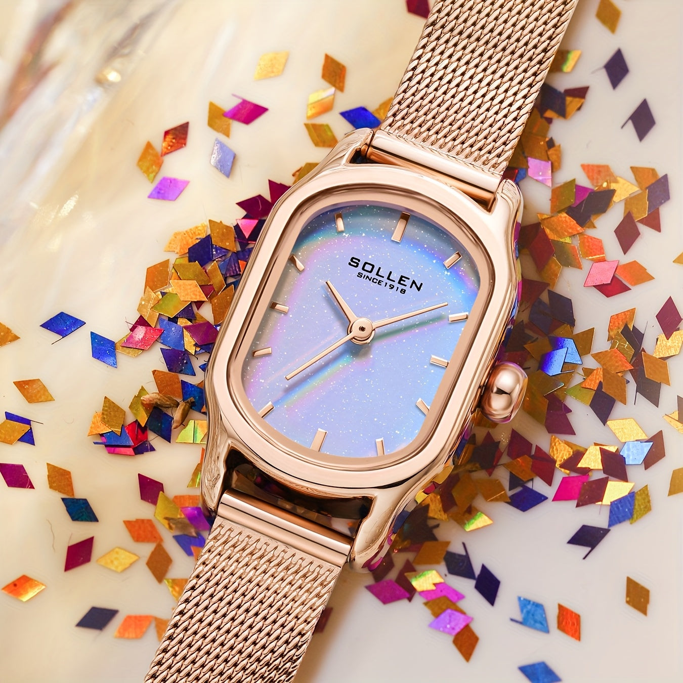 Ladies' Quartz Timepiece - Model 425, Elegant And Compact Design, Beautiful Square Dial, Perfect for Valentine'S Day Gifts, Quartz Mechanism, Great Option for Presenting