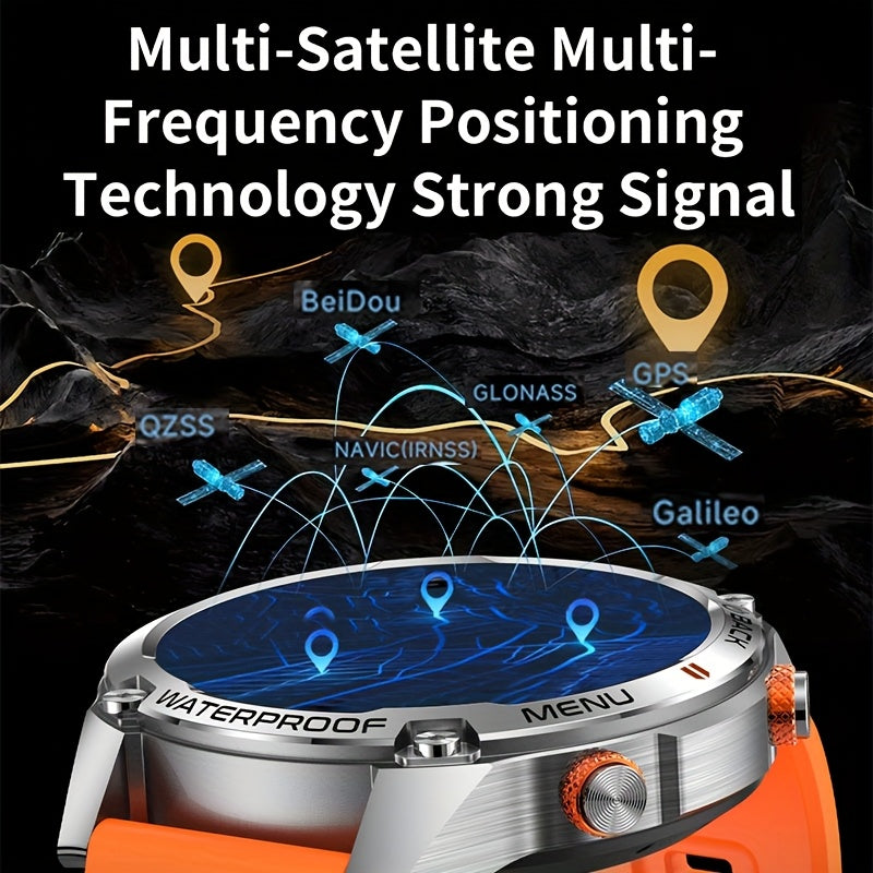 2025 Smartwatch with GPS, 5ATM High Quality, 100+ Sports Modes, 14, 3" HD Display, Wireless 5, 4, USB Rechargeable, Unisex Design for Men & Women